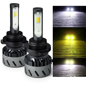 LED�w�b�h���C�g H4 Hi/Lo 3�F���x�ؑ� ��̎�-POOPEE �t�H�O�����v DC12V�ԗp 28W ���ʔ��� 6000k/3000k �C�G���[�E�z���C�g�ؑւ�