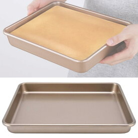 ケーキ型 オーブンレンジ 天板 ベーキングトレイ 持ち運び 軽量 オーブン皿 22 28 32cm ノンスティック クッキーパン、サービングトレイ パン型 焼き型 果物 ピザ グリルパン 揚げ物 調理用バット、ロースト用鉄板 手入れが簡単 耐熱皿 ケーキパン 製菓道具(32x27x6cm)