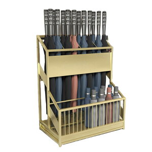 傘立て 業務用傘立て 傘収納ラック 長傘/折りたたみ傘収納 水受けトレイ付き 大容量 防錆 安定 通気 掃除が簡単 廊下 玄関 リビングルームに適しています