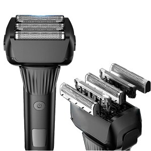 5枚刃 電気シェーバー メンズ 補助剃りシステム 2段回転 防水 お風呂剃り可 髭剃り可 電子LEDディスプレイ