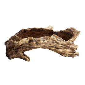 人工流木プランター 不規則な多肉植物ポット 家庭菜園用 アウトドアスタイルA