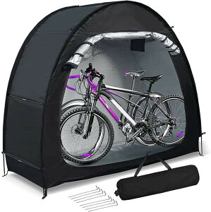 ���]�ԃe���g �T�C�N���n�E�X�o�C�N�K���[�W 1-2��p ���]�Ԓu���ꉮ�O ���]�Ԏ��[ UV�J�b�g���悯 �h�� �h�o ���]�� �J�悯 ���O�ȈՎ��[ 420D���� 200×80×165cm