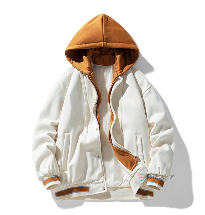 楽天市場】フードスタジャン メンズ ジャケット スタジアムジャンパー  