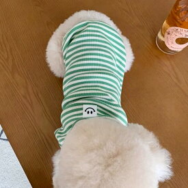【 送料無料】 長袖 ボーダーフリルハイネックカットソー ドッグウェア ボーダー柄 小型犬 中型犬 服 Tシャツ 犬服 ペットウェア 重ね着 ペット服 抜け毛 部屋着 オールシーズン 春 秋 冬 カットソー 犬用 チワワ トイプードル 福袋