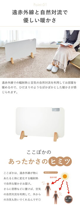 楽天市場】【限定SALE 4/10 1:59まで！】moku. パネルヒーター ここ  