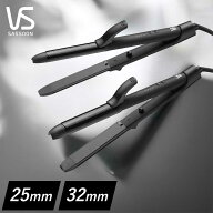 【正規販売店】VS ヘアアイロン ヴィダルサスーン 2WAYアイロン (VSI-2550 25mm VSI-3250 32mm） ブラッ…