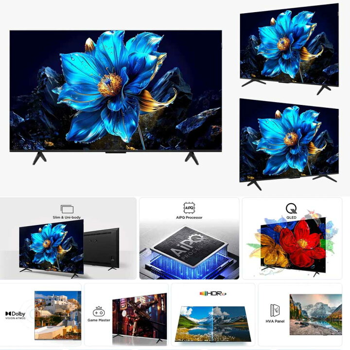 楽天市場】【2025年4月新製品】TCL(ティーシーエル) 50型 50インチ 4K 