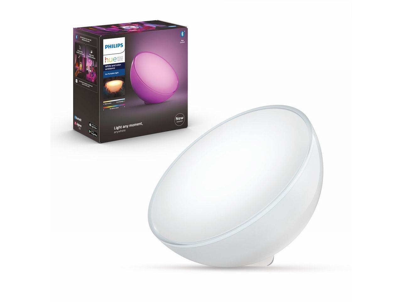 LEDライト hue GO PLH34HG フィリップス ５５％以上節約 スマート家電 bluetooth Philips スマホ操作 持ち運 レビューで送料無料 小型 リビング 充電式 踊り場 寝室 アウトドア ポータブルライト