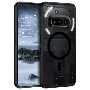 DUEDUE Nothing Phone 3a �P�[�X �}�O�l�b�g���� �u���b�N �}�O�l�b�g���J�[�}�E���g�Ή� �i�b�V���O�t�H�� 3a �P�[�X �w��h�~ �ϏՌ� ��̌^ ���^ �}�b�g�� �����Y�ی� �S�ʕی� ���΂ݖh�~