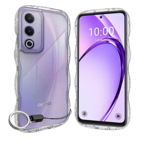 OPPO A3-5G �P�[�X �N���A �I�b�| A3 �\�t�gTPU�g��̃o���p�[ ���� �X�}�z�P�[�X ���킢�� ���˂��� OPPOA3 �E�F�[�u �f�U�C�� ���� �؍� ���^ �l�C ������� �ϏՌ� ���΂݂Ȃ� �I�b�| A3 �X�g�c