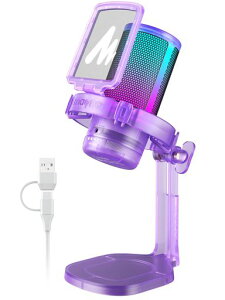 MAONO USB �R���f���T�[�}�C�N �Q�[�~���O�}�C�N �m�C�Y�L�����Z�����O PC �}�C�N �~���[�g�{�^�� �P��w���� RGB���C�e�B���O ���ʃR���g���[�� �v���O&�v���C �p�\�R���}�C�N �Q�[������ �c