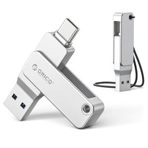 ORICO USB������ �^�C�vC 256GB - ��]�� USB 3.2 ���� �ő�Ǐo���x150MB/s ������ �y��&�ϋv�� �o�b�N�A�b�v �e�ʕs������ - EB05