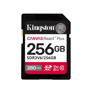 Kingston SDXC�J�[�h 256GB �ő�280MB/s UHS-II V60 4K Canvas React Plus SDR2V6/256GB ���i�������ԕۏ�