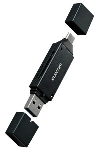 �G���R�� �������J�[�h���[�_�[ USB Type-C&USB-A���Ή� ���}���^�C�v SD+microSD USB 5Gbps �u���b�N MR3C-D207BK