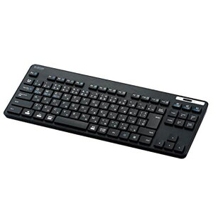�G���R�� Bluetooth �L�[�{�[�h �R���p�N�g TK-FBM119KBK ���^ �����u������ �R�� �ő�3��}���`�y�A�����O�Ή� �e���L�[���X �u���b�N