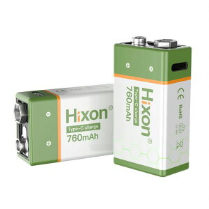 9V �[�d�� �d�r ��e�� 760mAh 6P�`�d�r 2-in-1 USB-C �����[�d�P�[�u���t�� 006P�[�d�r 9�{���g 6F22 �p�^�o�b�e���[ Type-C���� 2���Ԃ̋}���[�d ?2000��z�g�p�\ �����m�� �΍Ќx���