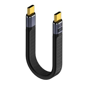 YFFSFDC USB4.0 Type CtoC �P�[�u�� 40Gbps�����f�[�^�]��&PD�Ή�240W/5A�}���[�d& 8K@60Hz�f���o�� ��13.5cm �Z�� USB�P�[�u�� Mac Book Pro�ANintendo Switch�ANexus