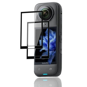 �y2���Z�b�g�z �Ή� Insta360 X5 / X4 �t�B���� �y���{���f�ވ��Ɏq���z �p �C���X�^360 X5 / X4 �ی�t�B���� �ϏՌ� ��U�h�~ �w��h�~ �S�ʕی� �ɔ� �����ߗ� �\��t���₷�� 2.5D ���E���h�G�b�c