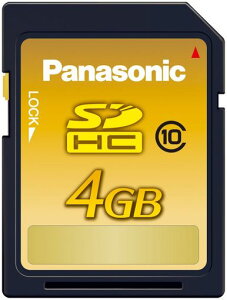 Panasonic 4GB SDHC�������[�J�[�h CLASS10 RP-SDWA04GJK