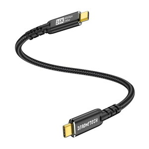 Thunderbolt 5�P�[�u�� 2m ���b�h 80Gbps�����f�[�^�]���A120Gbps�r�f�I�ш敝 [�f���A��8K�܂��̓g���v��4K] �f�B�X�v���C�A240W�[�d�Ή� ���ϋv���i�C�����҂� USB-C to USB-C�P�[�u�� ���܂�h�~