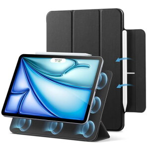 ESR iPad Air 11�C���` �P�[�X M4/M3/M2(2026/2025/2024)iPad Air ��5/4����(2022/2020)iPad Pro 11�C���`(2018)�Ή� �}�O�l�b�g�z�� �O�܂�X�^���h �X�����݌v Pencil