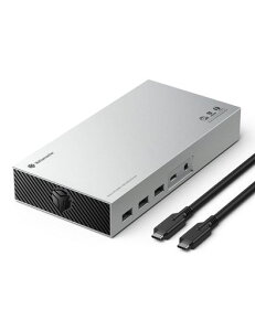 Yottamaster Thunderbolt 3 �h�b�N�AUSB C ���b�v�g�b�v �h�b�L���O �X�e�[�V���� �f���A�� ���j�^�[�AMacBook Pro/Dell/Lenovo/HP �p 15-in-1 ���b�v�g�b�v �h�b�N�A�V���O�� 5K/�f���A��