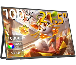 KEEPTIME ���o�C�����j�^�[ 21.5�C���` 1080P 100HZ �����^�у��j�^�[ VESA�Ή� �|�[�^�u�����j�^�[ ���� �L�F�� ��^ �T�u���j�^�[ �����^�X�^���h IPS�t���p�l�� USB Type-C/HDMI�[��/