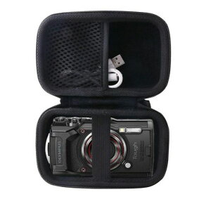 OLYMPUS(�I�����p�X) Tough TG-7/TG-6/TG-5/TG-4 �f�W�^���J������p���[�P�[�X-WERJIA (storage case-Black)