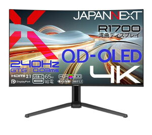 JAPANNEXT 31.5�C���` �ʎq�h�b�g�L�@EL�p�l��(QD-OLED)���� 240Hz/0.03ms(GTG:OD��) 4K(3840x2160)�𑜓x �p�ȃQ�[�~���O���j�^�[ JN-QOLC315G240U-HSC6 HDMI DP(DSC)