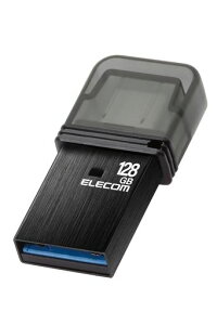 �G���R�� USB������ 128GB USB3.2(Gen1) Type-C �L���b�v�� �u���b�N MF-CAU32128GBK
