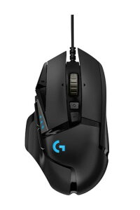 Logicool G �Q�[�~���O�}�E�X G502 �L�� USB �ڑ� �}�E�X HERO 25K�Z���T�[ G502RGBhr LIGHTSYNC RGB 11�v���O�����{�^�� FPS / MMO / RPG �u���b�N PC windows mac