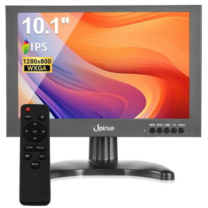 Upinva 10�C���` IPS ���j�^�[ 1920x1200 (16:10) - HDMI/VGA/AV/BNC �}���`���́A������➑́A�����R���ƃX�s�[�J�[�t��(PC�A�Z�L�����e�B�J�����A�Q�[���p)