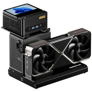 AOOSTAR EG01 eGPU�h�b�N OCuLink��p(PCIe 4.0 x4�E�ő�64Gbps)�O�t���O���t�B�b�N�{�[�h �X�^���h �~�jPC/�m�[�gPC�p ��Thunderbolt��Ή��EOCuLink�P�[�u���ʔ��A�I�[�v���t���[���݌v