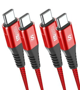 USB-C to USB-C �P�[�u�� 100W �y3m/2�{�Z�b�g�zPD�Ή� �}���[�d �f�[�^�]�� �Ή� iPhone17/16/15 Pro MAX/iPad Pro/Air/mini6/MacBook/Samsung Galaxy