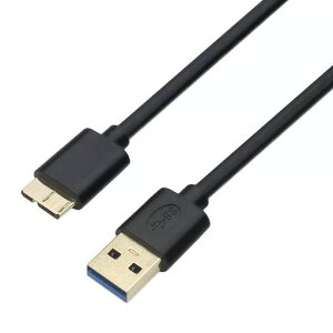 KKM-���u�V���[USB3.0 MicroB USB�P�[�u�� �^�C�vA�I�X - �}�C�N���^�C�vB�I�X 5Gbps�����]����USB 3.0 HDD�P�[�u���A3 A/20 V�}���[�d�A5 TB�������݊����T�|�[�g �O�t��HDD SSD Blu-ray