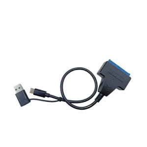 YFFSFDC SATA-USB �ϊ��P�[�u�� 2.5�C���` SSD/HDD�p SATA�P�[�u�� 5Gbps ���� 2in1 USB-C/USB 3.0 - SATA3 �R���o�[�^�[ 2TB SSD �O�t�� �ϊ� �R�l�N�^ �n�[�h�f�B�X�N