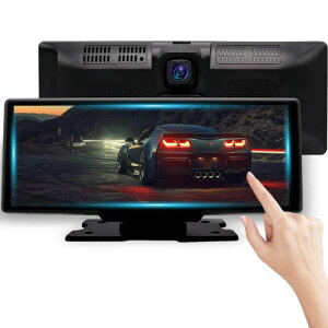 HUAJUN �h���C�u���R�[�_�[ �~���[�^ Carplay&AndroidAuto�Ή� 10.26�C���` �O��J���� �~���[�^�h���C�u���R�[�_�[ �J�[�I�[�f�B�I��̌^�i�r �X�}�z�A�g AirPlay/Android Cast�~���[�����O�Ή�