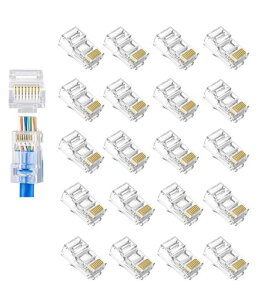 LAN�P�[�u�� CAT6A 100M ����L�b�g - 8�ɐڑ� RJ45 �R�l�N�^ 20���� | �����b�L�s�� �ϋv�� | ����PVC�f�� �z���m�F�\ | LAN�P�[�u�� CAT6 �Ή�