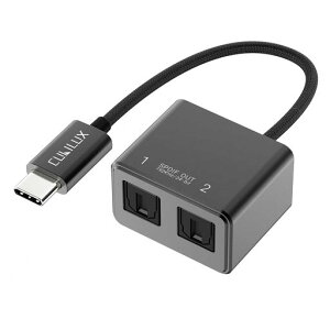 Cubilux USB C ? 2�E�F�CSPDIF(TOSLINK) ���I�[�f�B�I�ϊ��A�_�v�^�AThunderbolt 4/3 -�g�X�����N�ϊ���A�^�C�vC - Optical�h���O���AMacBook Mac Pro/Mini iMac�AWindows