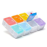 CHOMEOOK ピルケース 1週間 ワンタッチ式 DIY 取り外し可能 薬ケース 一日一回 くすりいれケース 携帯用 …