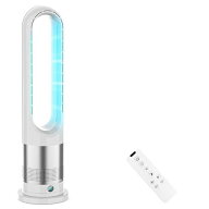 扇風機羽なし タワーファン【2025最新進化・静音・ DCモーター節電】8段階風量調節 100°自動首振り 大風…