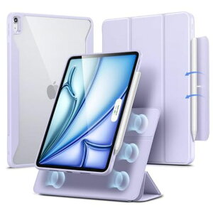 ESR iPad Air 11�C���` �P�[�X M4/M3/M2(2026/2025/2024)iPad Air ��5/4����(2022/2020)�Ή� ���E���}�O�l�b�g�J�o�[ �������f�U�C�� �P�̎g�p�\ �c���Ή� ���p�x�X�^���h �����X���[�v/�E�F�C�N