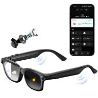 PEJE 4in1 AI スマートグラス 自動調光 「新改良」 800万像素 メガネ型カメラ 主観視点 ハンズフリー 動…