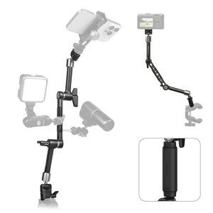 Ulanzi TA10 43cm �O�i���}�W�b�N�A�[�� �n���h���t�� �f���A���{�[���w�b�h 360°��]�E90°�����\ NATO���[���EARRI�Ή� 1/4&3/8�C���`�l�W �ω׏d4.5KG �莝���\ ���R�_�� ������ �r�f�I�J�����c