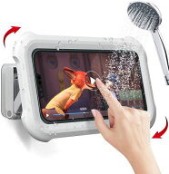 お風呂スマホ防水ケースiPhone壁掛けIPX6 スピーカー 聞える 卓上 ぼうすい スタンド 360度 回転 伸縮 お…