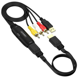 RCA to HDMI �R���o�[�^�[ 1080P 60Hz ������ϊ���p 720P �Ή� PAL/NTSC �e�M���Ή� USB ���d �v���O�A���h�v���C PS2/Wii/N64/DVD �v���[���[������ AV �@��Ή�
