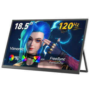 ���o�C�����j�^�[ 18.5�C���` 120Hz Vimonic �Q�[�~���O���j�^�[ �����^��̃X�^���h ���� ���o�C���f�B�X�v���C �t��HD IPS����� 100%sRGB �|�[�^�u�����j�^�[ VESA�Ή� �X�s�[�J�[���� �T�u�f�c