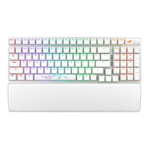 ASUS �Q�[�~���O�L�[�{�[�h ROG Strix Scope II 96 Wireless ��/Bluetooth/�L�� / 2.4GHz / 96%���C�A�E�g/�R���p�N�g/�z�b�g�X���b�v�Ή�/�����V���R���t�H�[�� / 3�i�K�̊p�x���� /
