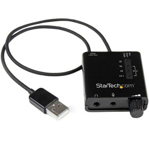 StarTech.com USB - DAC�w�b�h�z���A���v S/PDIF�Ή� 96kHz/24bit 2x 3.5mm�~�j�W���b�N 1x 3.5mm�g�X�����N�ی^�R�l�N�^ ICUSBAUDIO2D