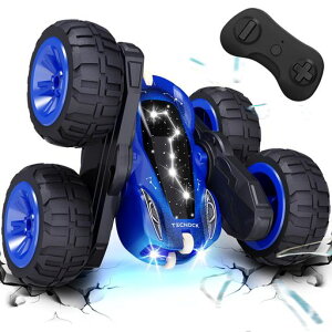 Tecnock �q������ �X�^���g �������� ���W�R���J�[ 360�x��] ���ʑ��s USB Type-C�[�d�� 4WD �I�t���[�h RC�J�[ �j�̎q �a���� �v���[���g (�u���[)